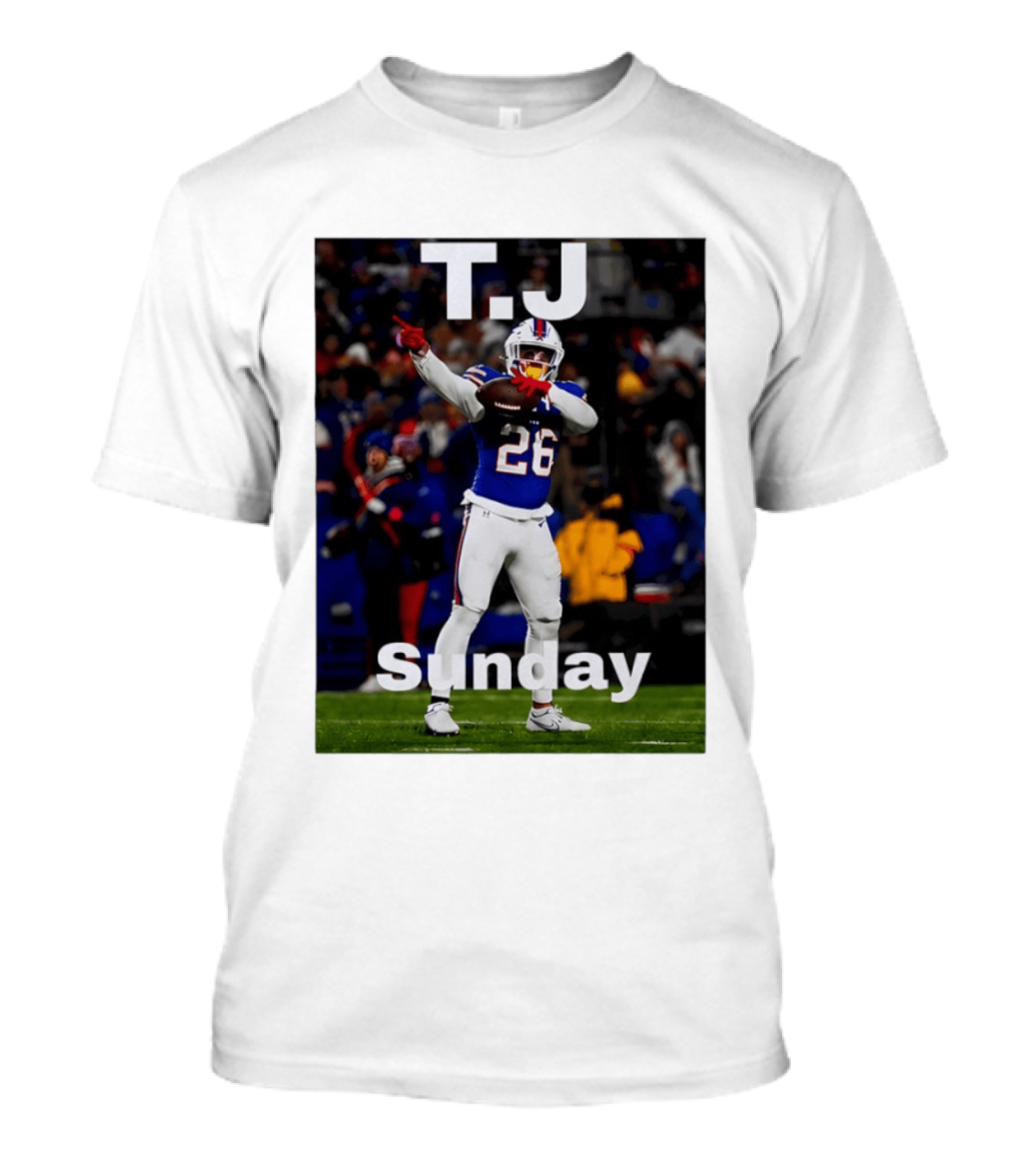 T.J. 26 Buffalo Bills Sunday T-Shirt