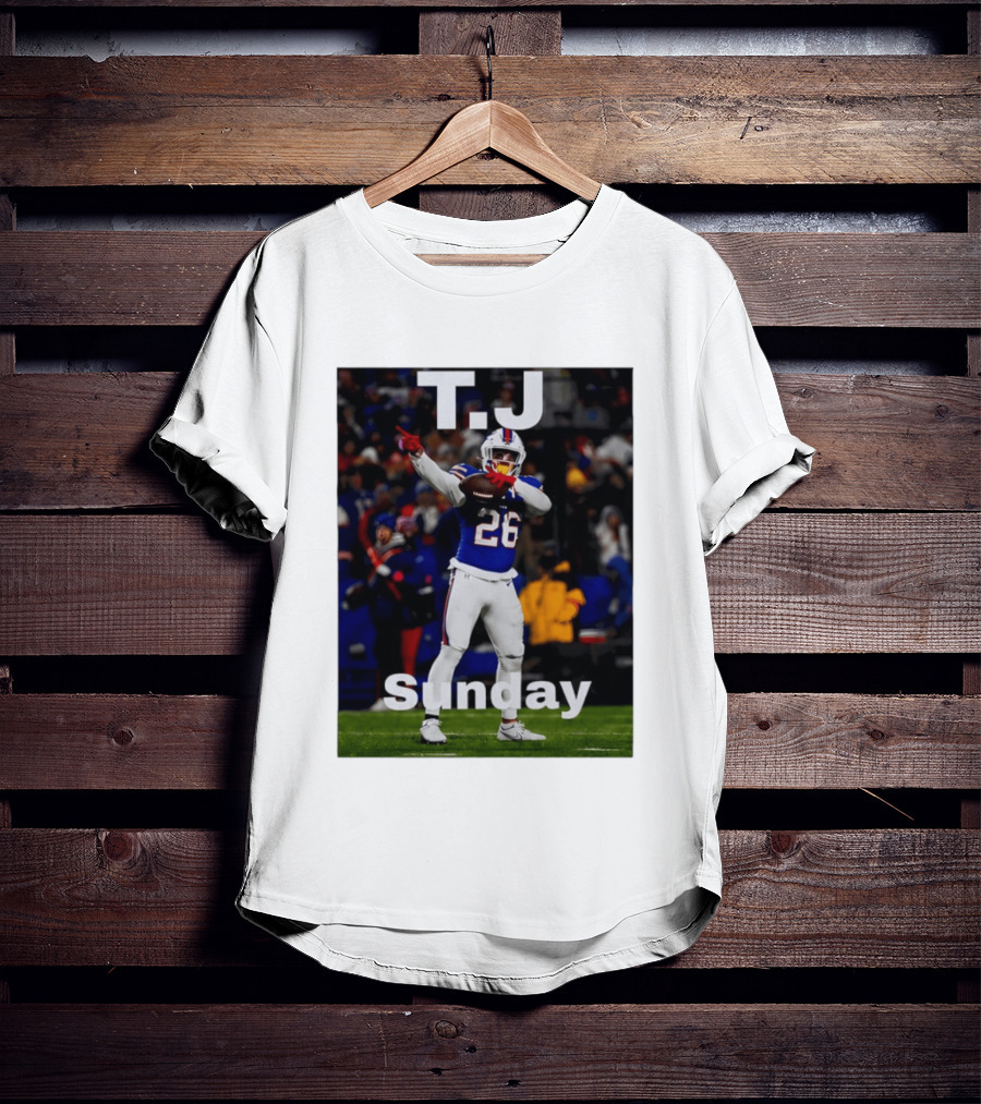 T.J. 26 Buffalo Bills Sunday T-Shirt