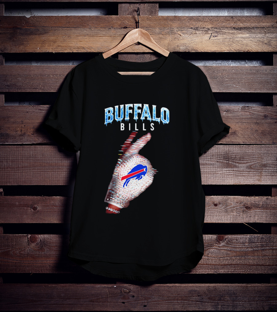 Buffalo Bills Iceman Glove Gesture 2026 T-Shirt
