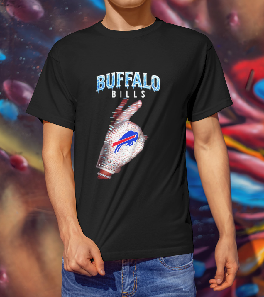 Buffalo Bills Iceman Glove Gesture 2026 T-Shirt