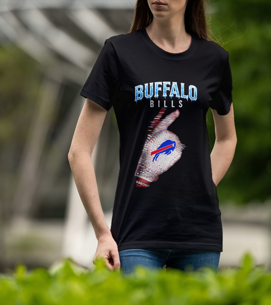 Buffalo Bills Iceman Glove Gesture 2026 T-Shirt