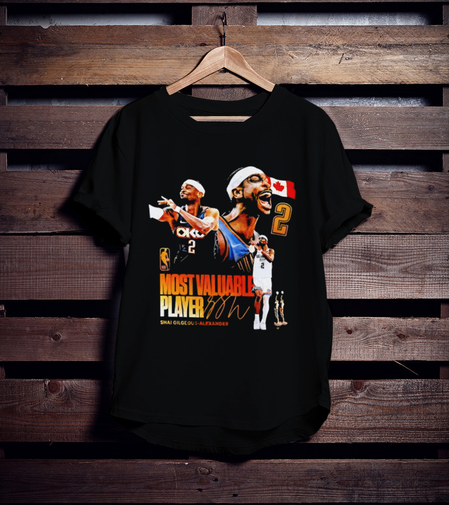 Shai Gilgeous Alexander Oklahoma City Thunder Canada Most Valuable Player 2026 T-Shirt