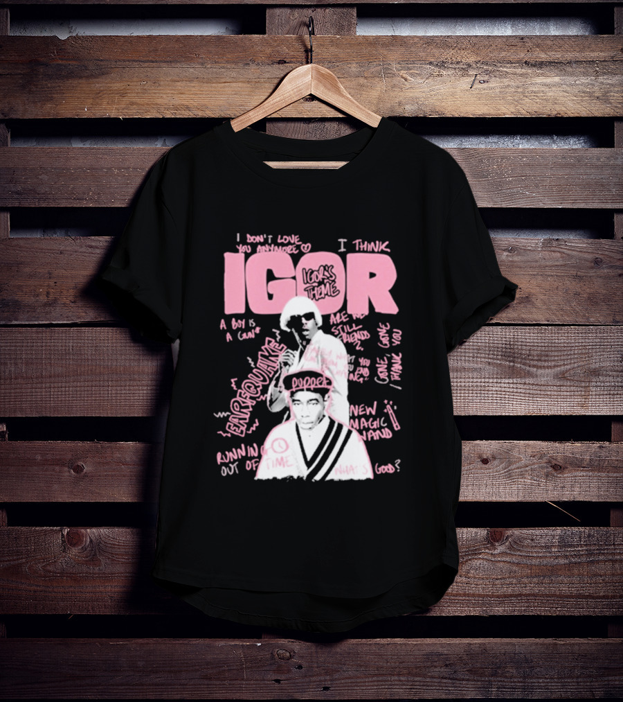 IGOR Sketchbook With I Think And EARFQUAKE Tyler The Creator T-Shirt