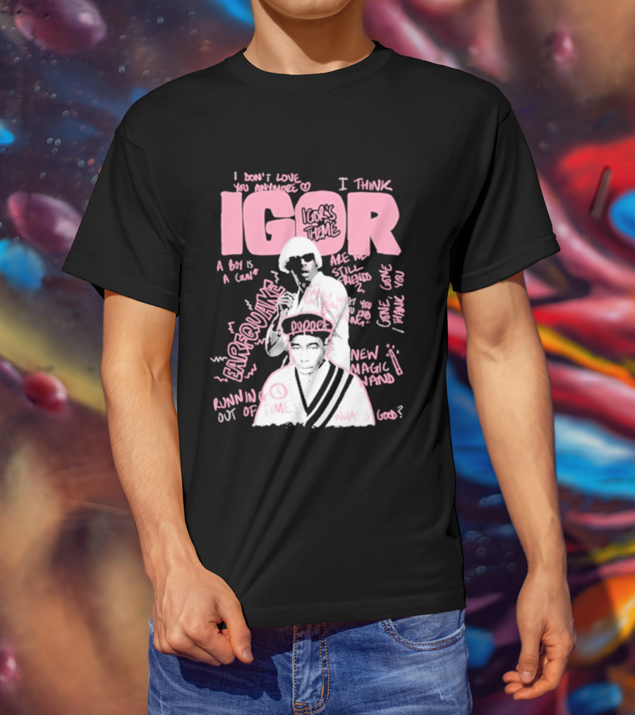 IGOR Sketchbook With I Think And EARFQUAKE Tyler The Creator T-Shirt