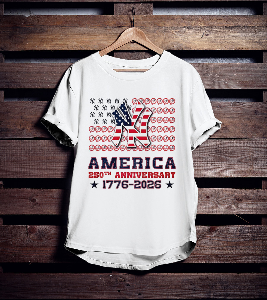 New York Yankees America 250th Anniversary Celebration 1776 2026 T-Shirt