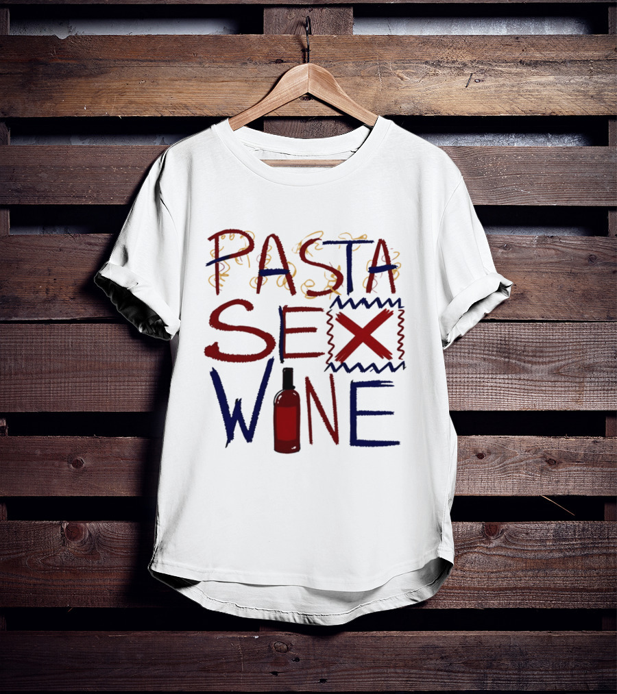 Pasta Sex Wine Bottle T-Shirt