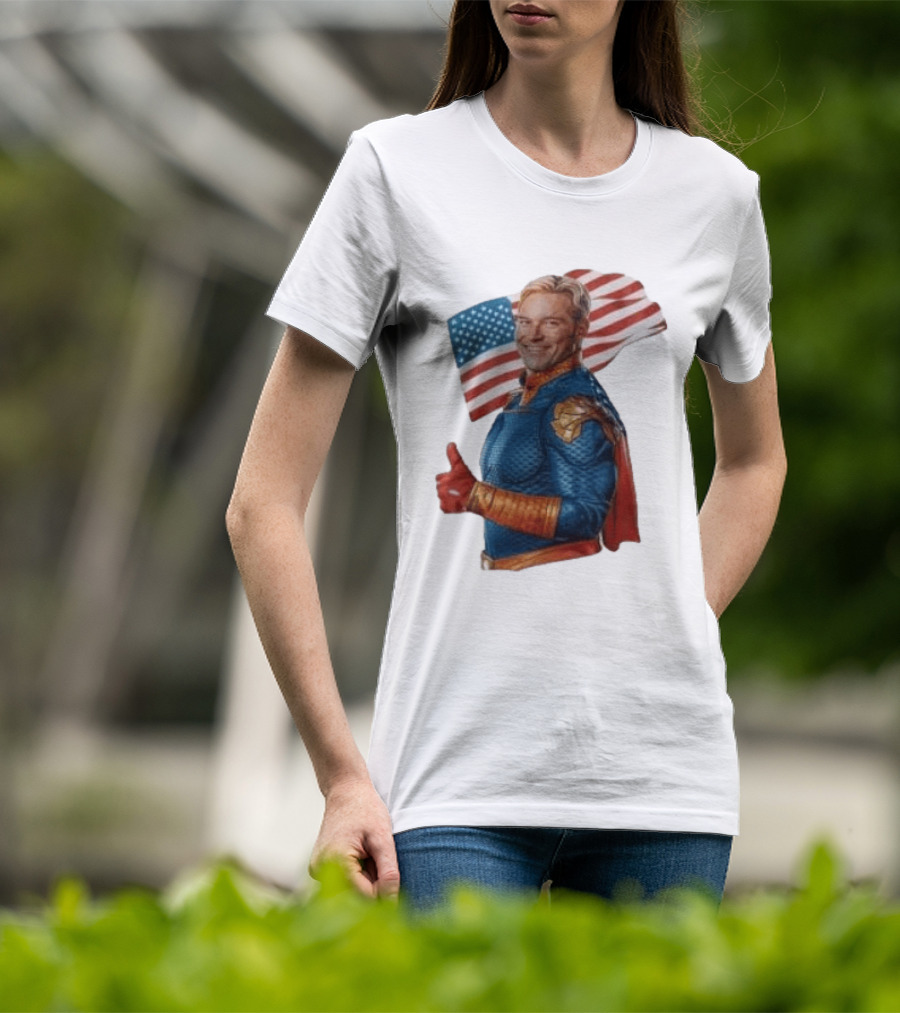 The Boys Season 5 Homelander American Flag Thumbs Up T-Shirt