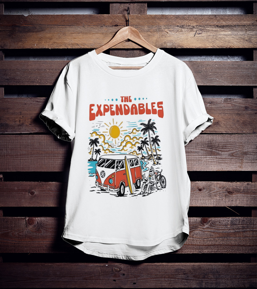 The Expendables Santa Cruz Surf Van Beach Sunset Scene 2026 T-Shirt