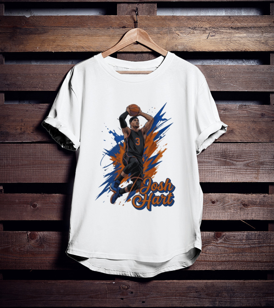 Josh Hart New York Knicks Basketball Number 3 T-Shirt