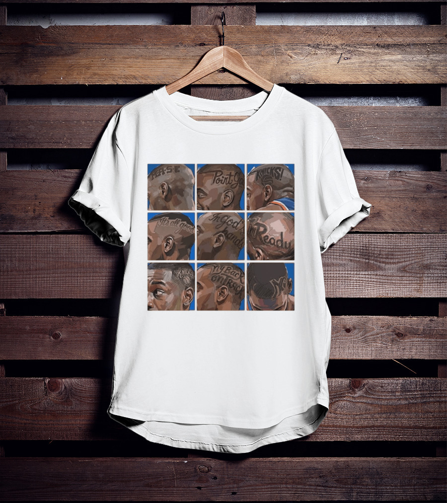 New York Knicks NY Phrase Tattoos Basketball T-Shirt