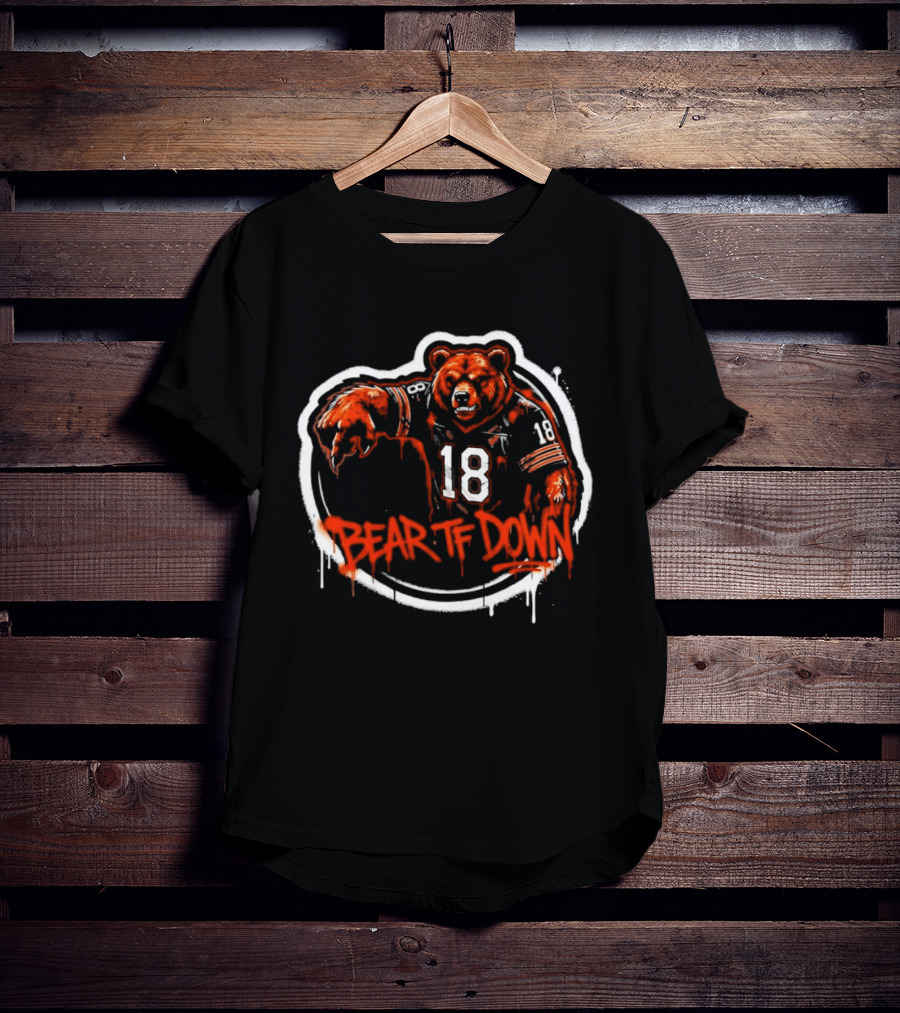 Chicago Bears Bear TF Down 18 Sports Fan T-Shirt