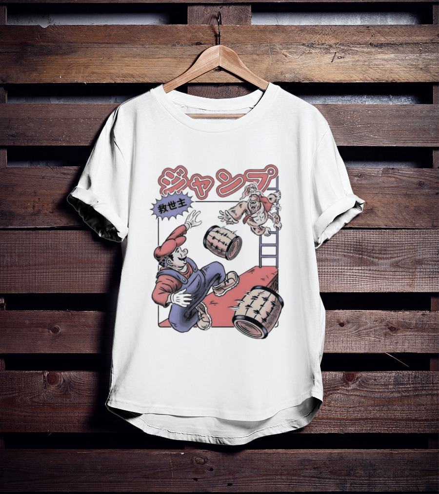 Donkey Kong Barrels Princess Pauline T-Shirt