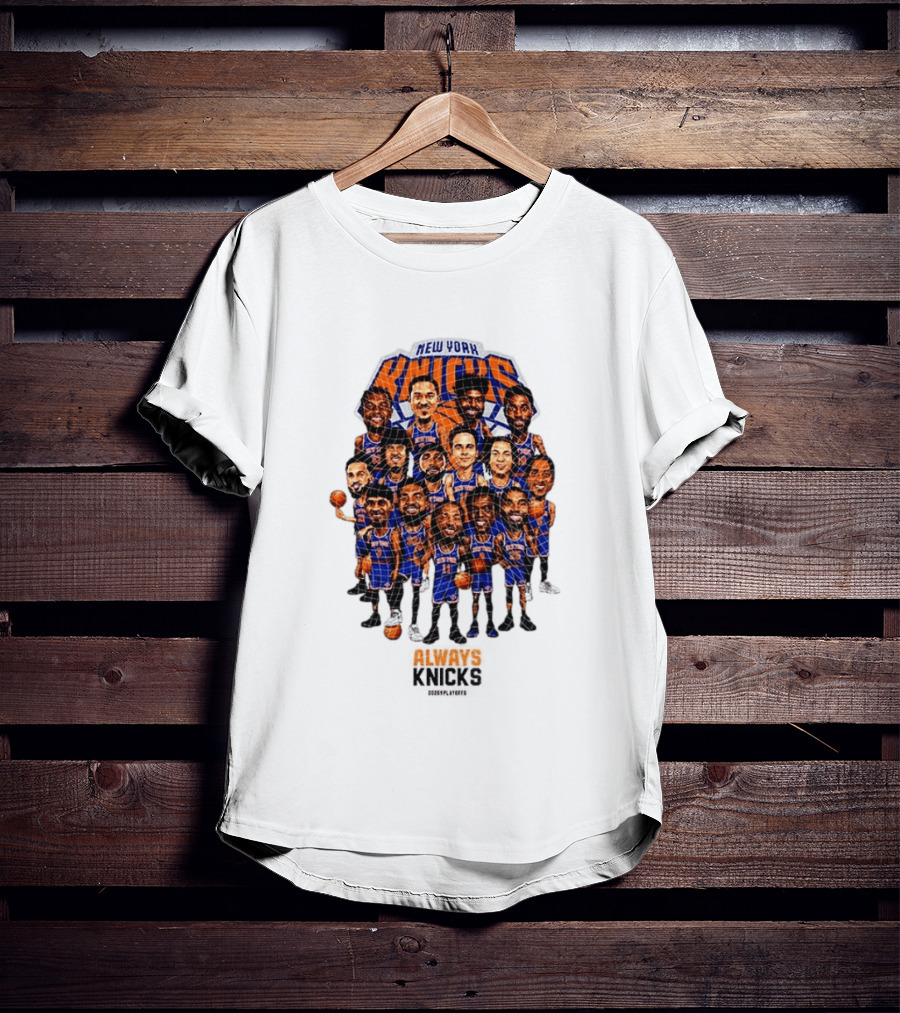 New York Knicks Caricature Basketball Team 2026 Game Day Let's Go T-Shirt