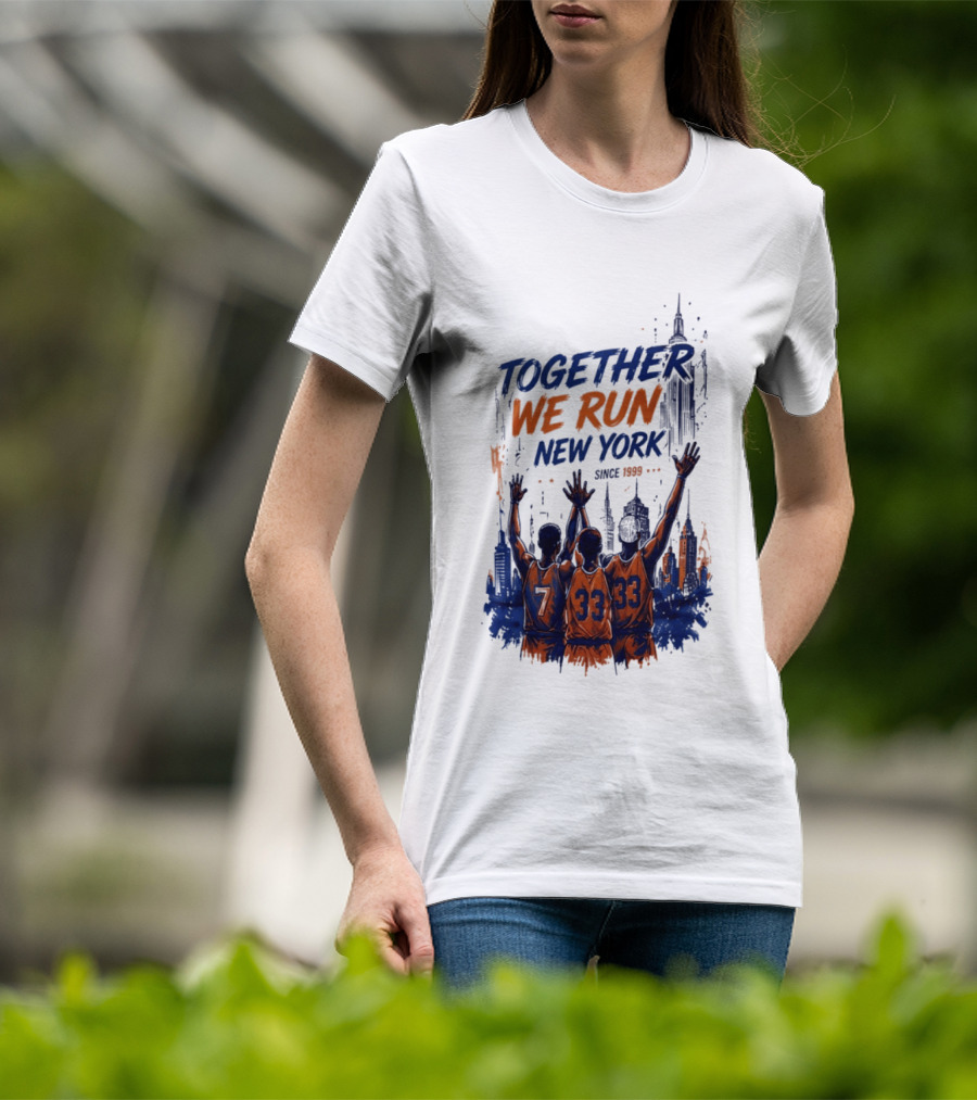Together We Run New York Basketball Since 1999 Skyline Players T-Shirt