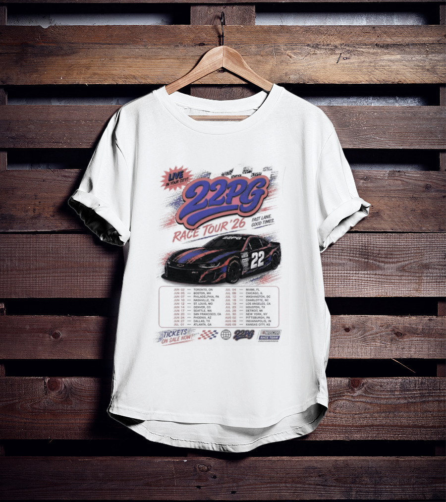 NYC 22PG Race Tour 2026 Fast Lane Good Times Live In Your City T-Shirt