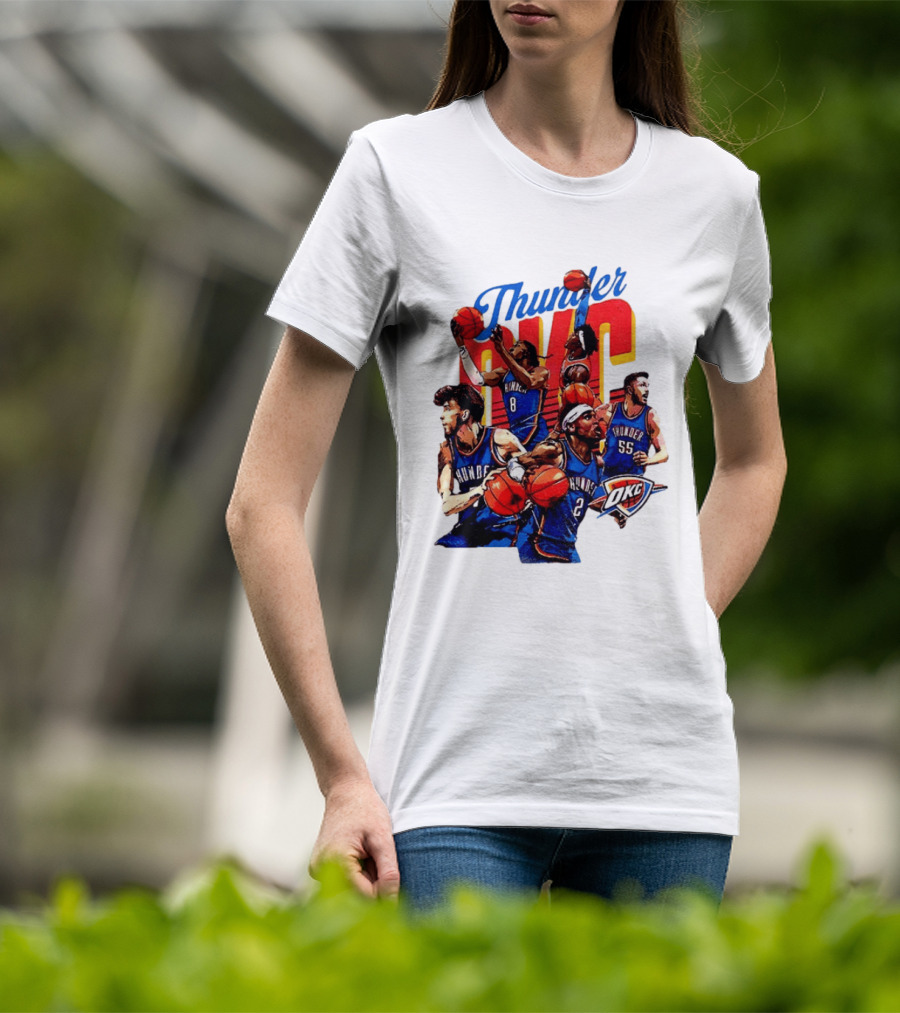 Thunder OKC Shai Gilgeous Chet Holmgren Williams Oklahoma City Basketball NBA 2026 T-Shirt
