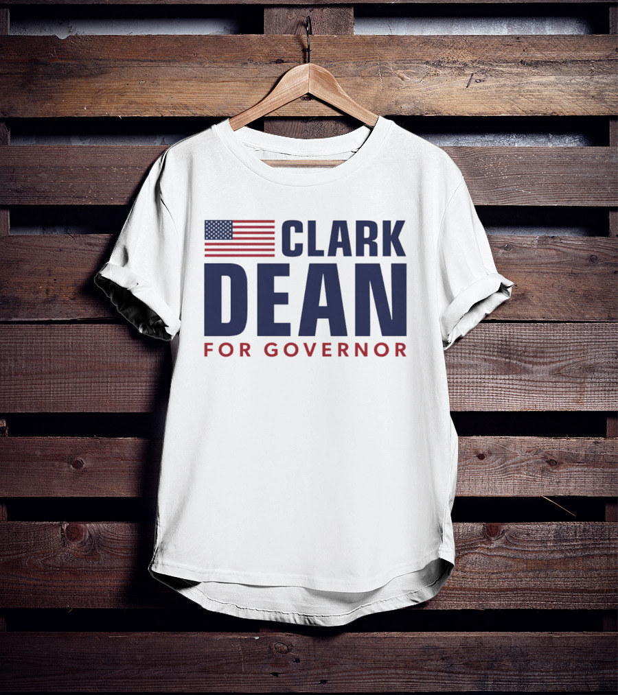 Clark Dean For Governor 2026 American Flag T-Shirt