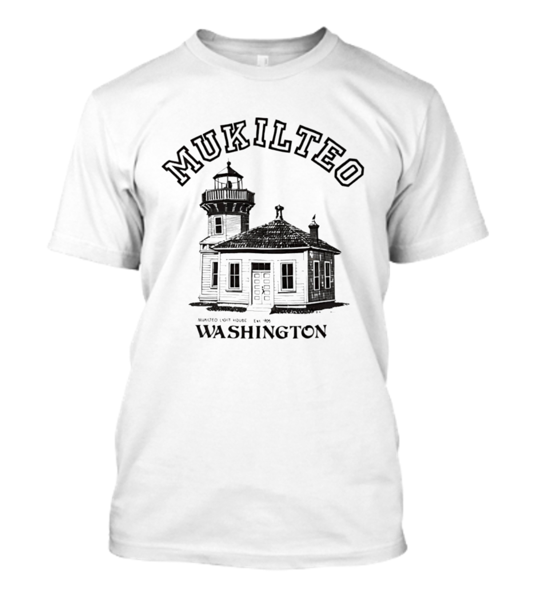 Mukilteo Lighthouse Est 1906 Washington T-Shirt
