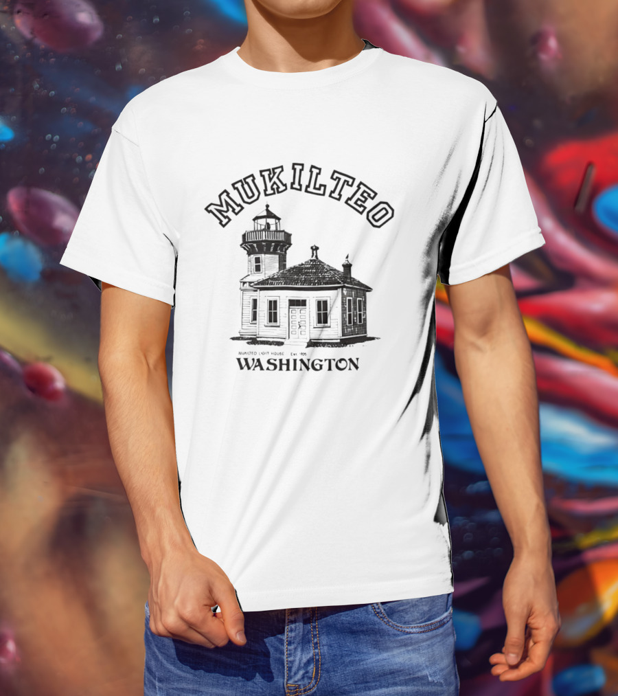 Mukilteo Lighthouse Est 1906 Washington T-Shirt