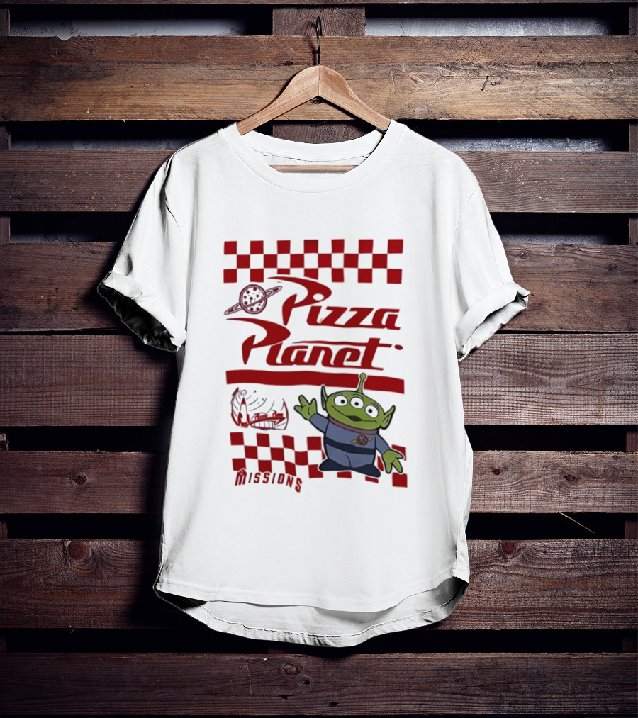Pizza Planet Little Green Men Missions Disney Pixar Toy Story T-Shirt
