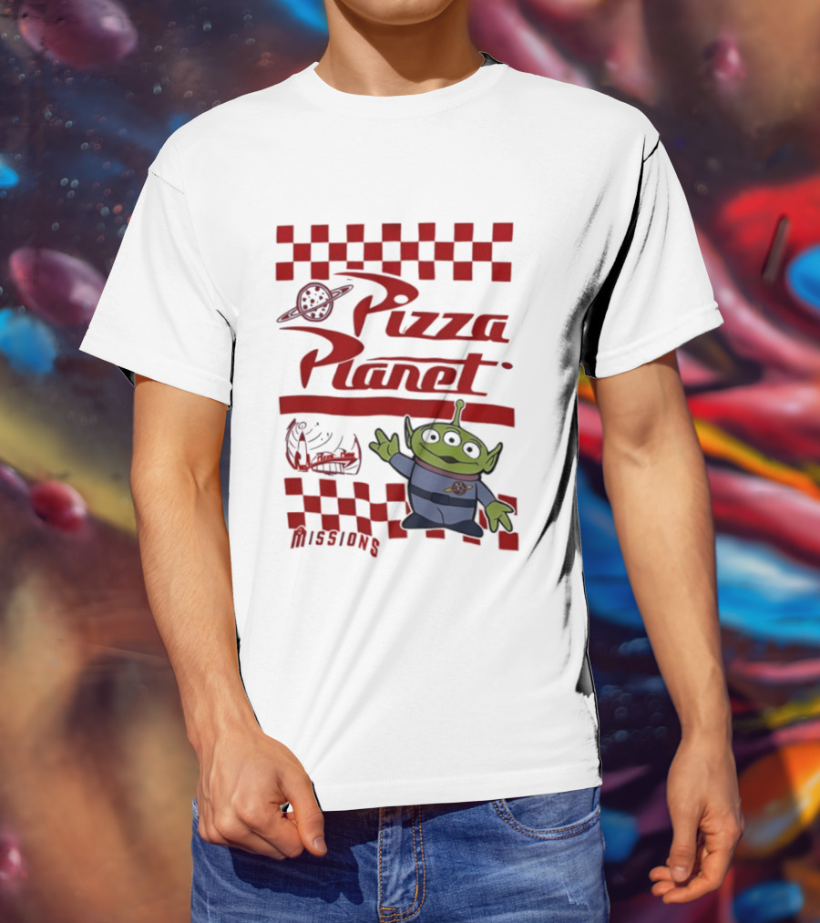 Pizza Planet Little Green Men Missions Disney Pixar Toy Story T-Shirt