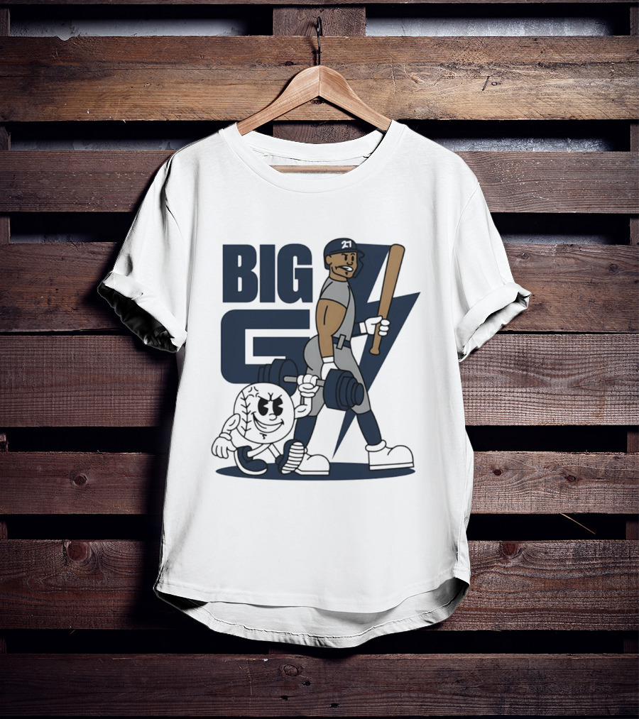 Giancarlo Stanton Big G Cartoon New York Yankees Baseball Star T-Shirt