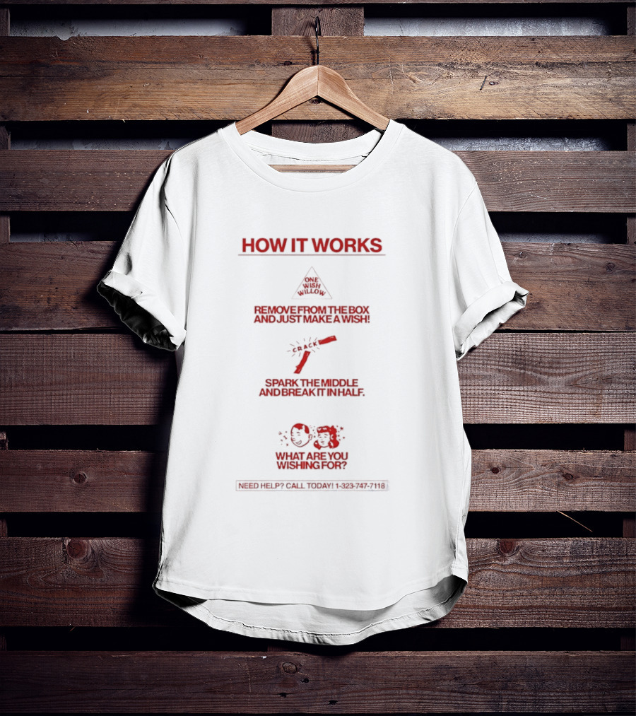 How It Works Warning Steps Remove Box Light Sparkler Wishing Star What Are You Wishing For T-Shirt