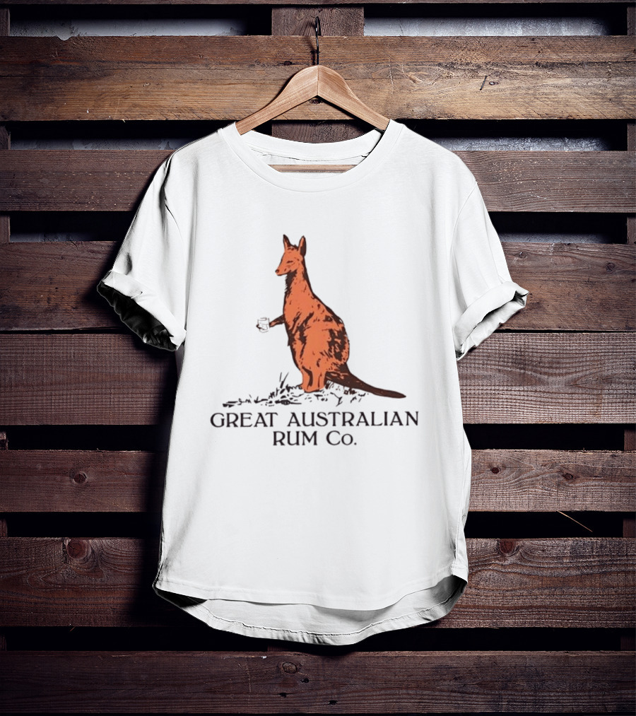 Kangaroo Great Australian Rum Co Authentic T-Shirt