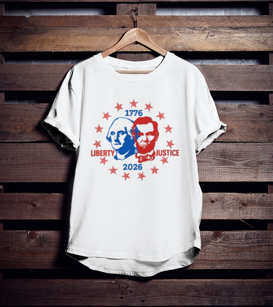Spirit Jersey Liberty Justice 1776 2026 America 250 Ringer T-Shirt