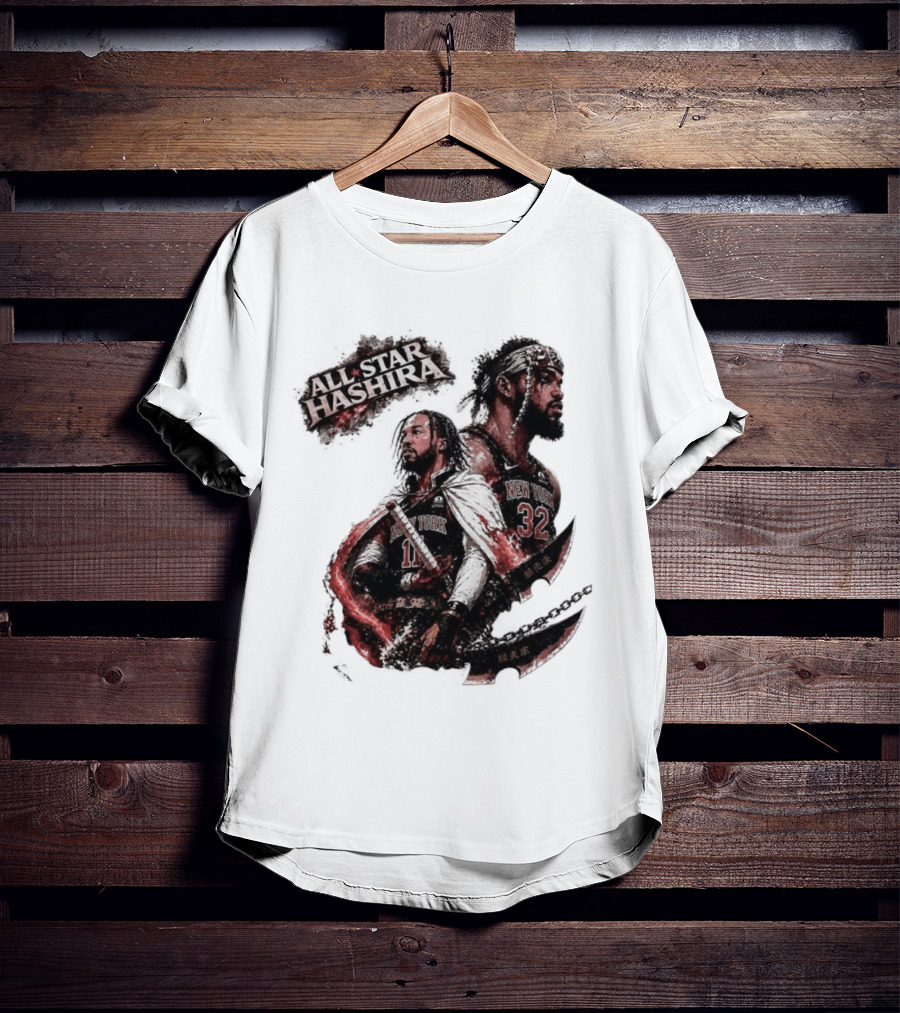 All Star Hashira Jalen Brunson Julius Randle New York Knicks NBA Basketball T-Shirt