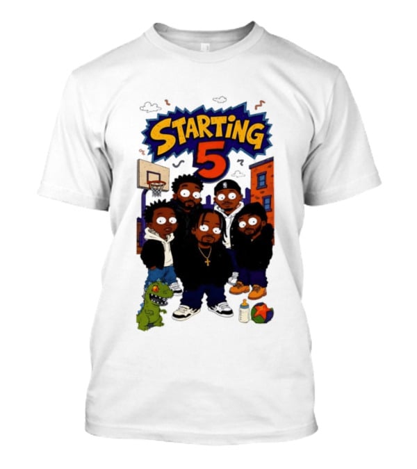 Starting 5 New York Knicks Hip Hop Rugrats Players T-Shirt