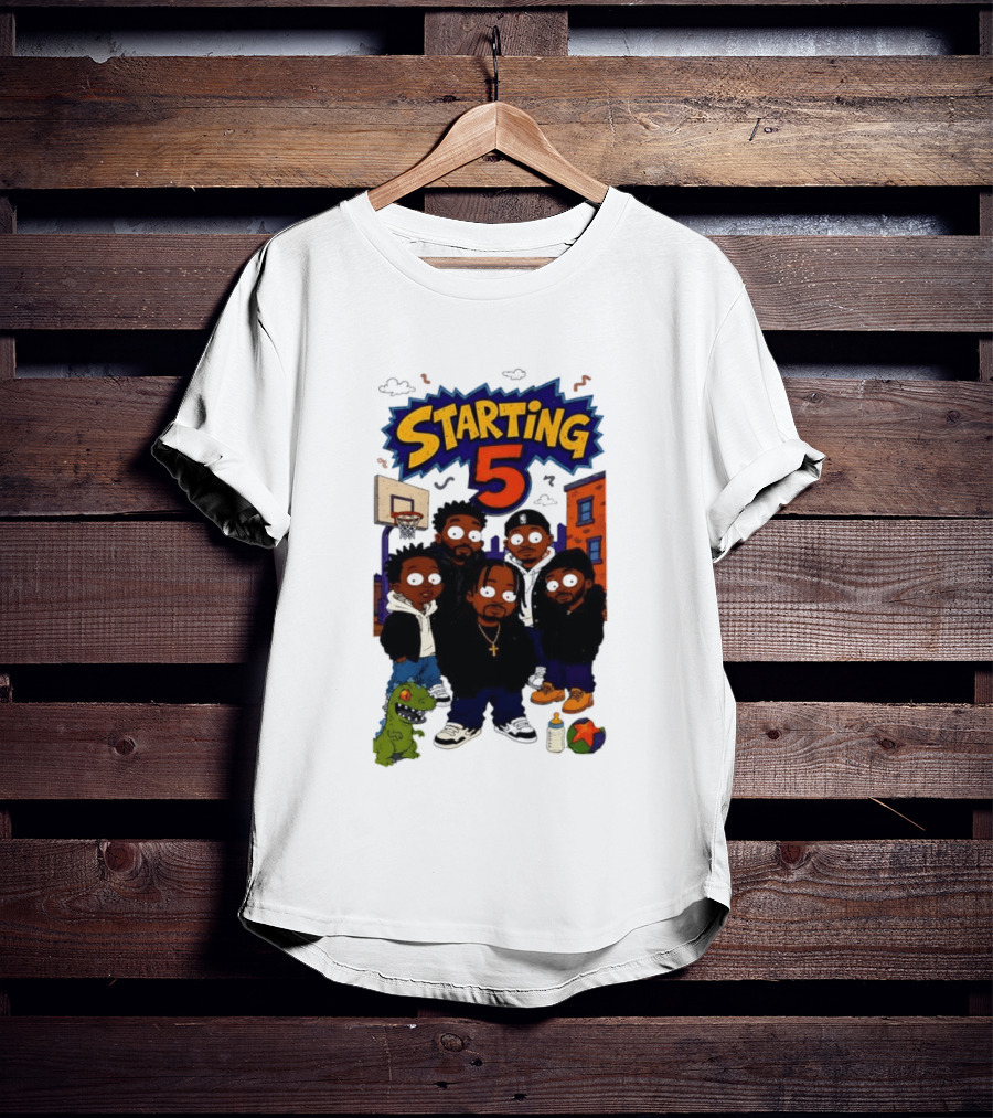 Starting 5 New York Knicks Hip Hop Rugrats Players T-Shirt