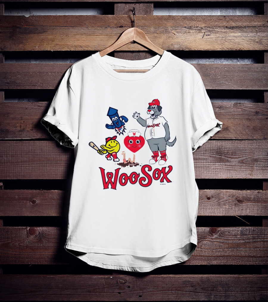 WooSox Baseball Team Central Masscots Characters T-Shirt