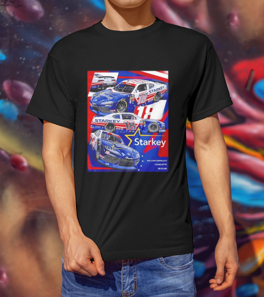 Starkey 18 William Sawalich Joe Gibbs Racing Charlotte Motor Speedway 05.23.26 T-Shirt