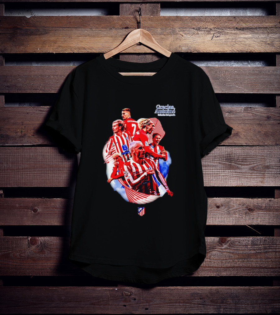Atlético De Madrid Antoine Griezmann Number 7 2026 T-Shirt