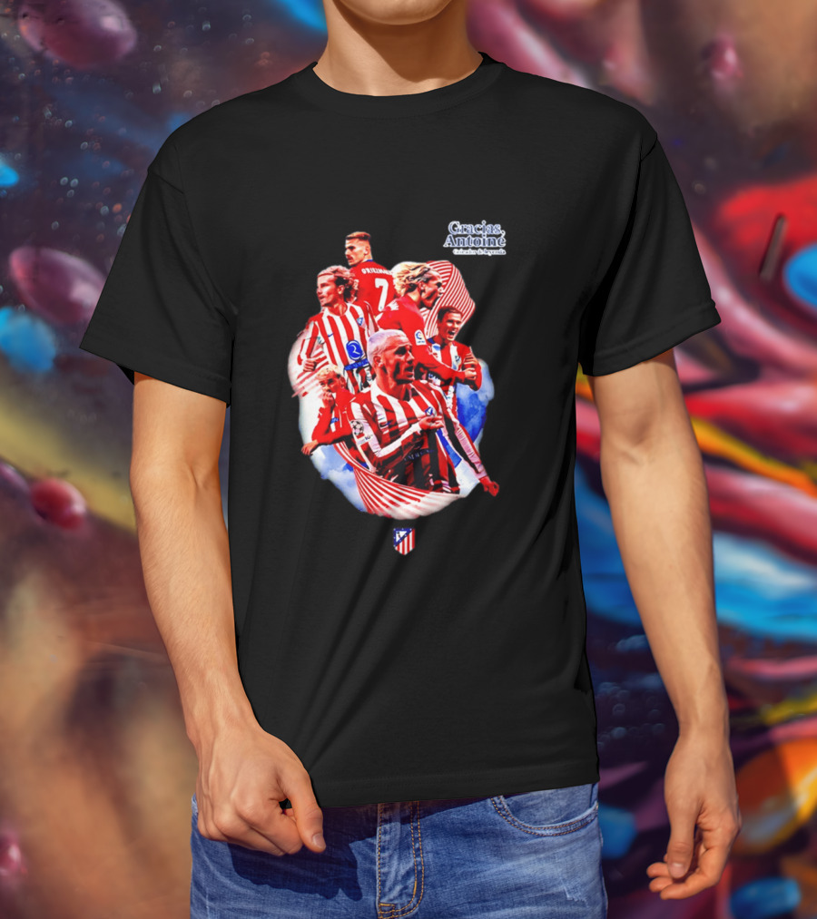 Atlético De Madrid Antoine Griezmann Number 7 2026 T-Shirt