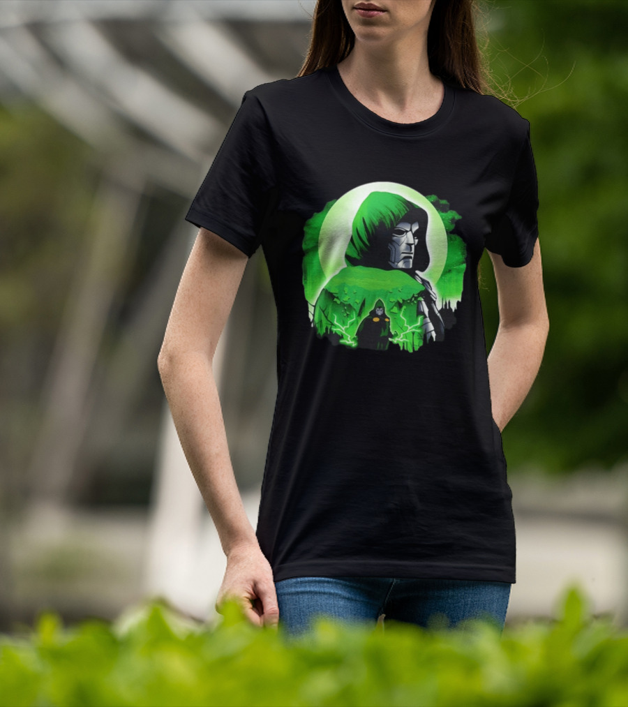 Doctor Doom Green Hooded Emperor Power T-Shirt