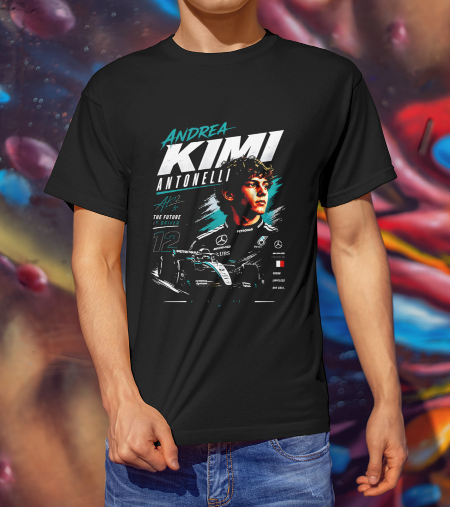 Andrea Kimi Antonelli Racing Future Driven F1 Mercedes AMG 12 T-Shirt