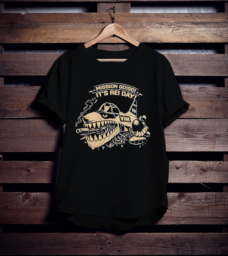 Mission Go Go It's Rei Day VMI Airplane T-Shirt