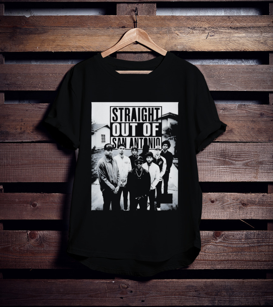 Straight Out Of San Antonio Spurs Team Players T-Shirt