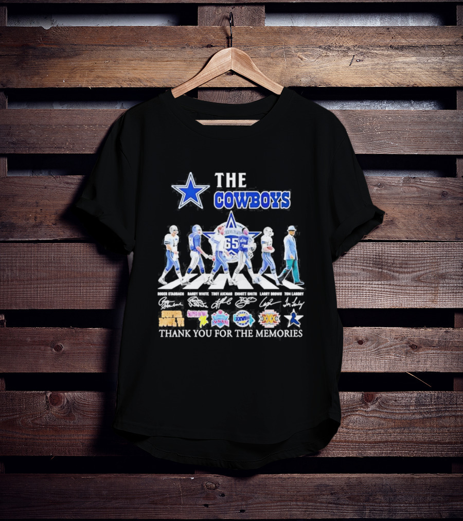 The Cowboys 65th Anniversary Thank You For The Memories Super Bowl Championships T-Shirt