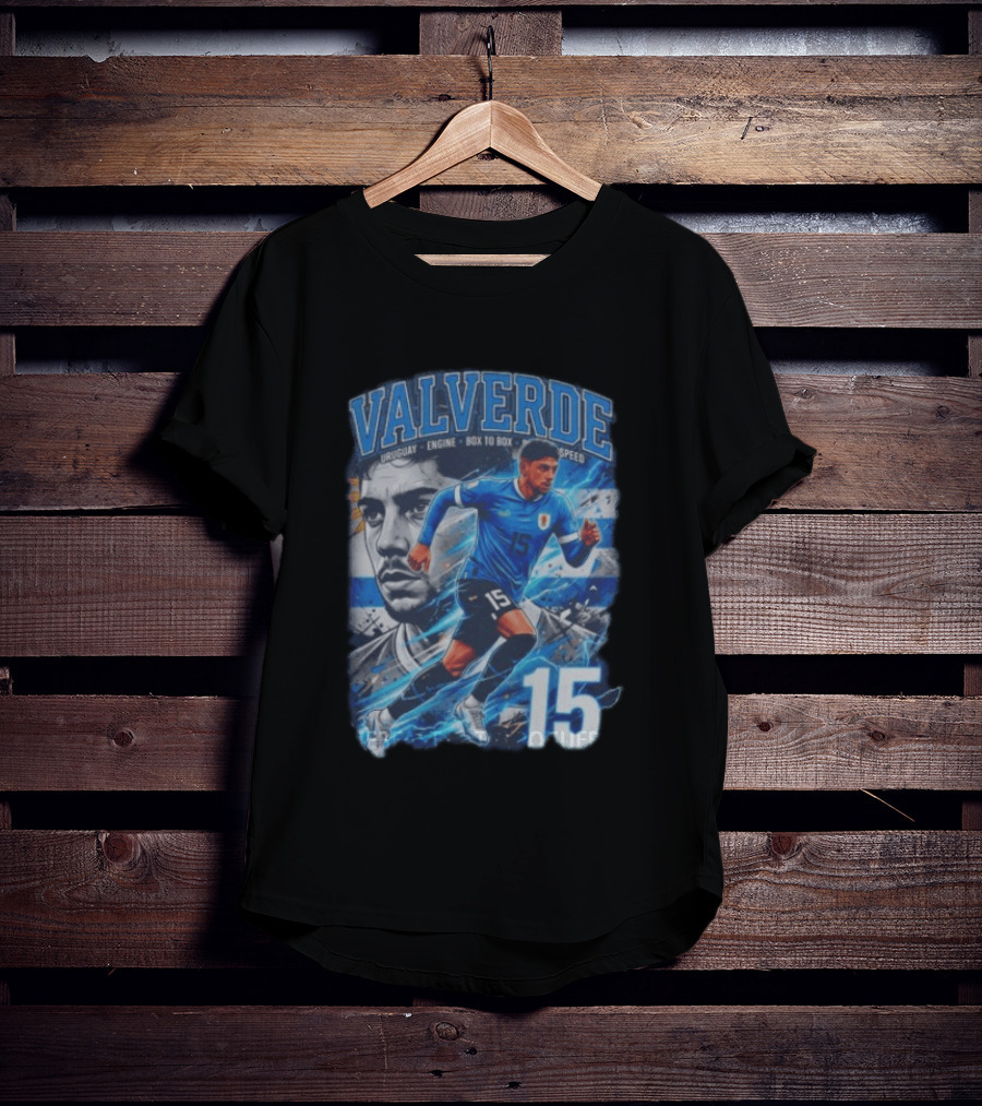 Valverde Uruguay Engine Box To Box Speed 15 T-Shirt