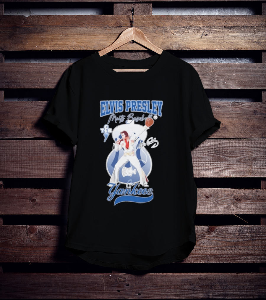 Elvis Presley Meets Yankees Legends T-Shirt