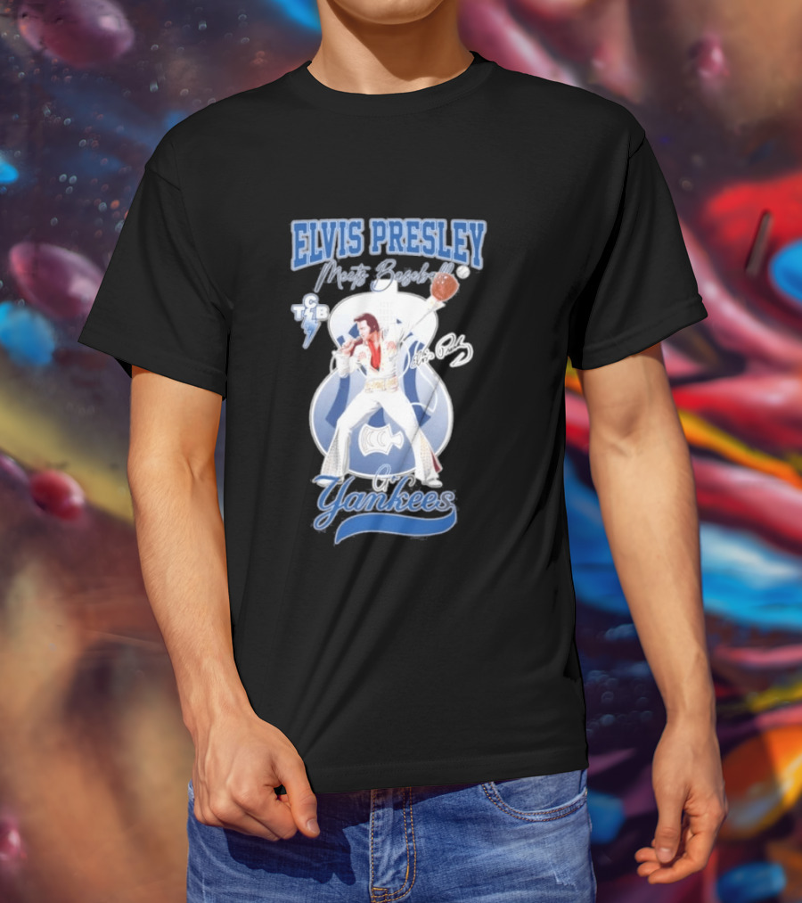 Elvis Presley Meets Yankees Legends T-Shirt