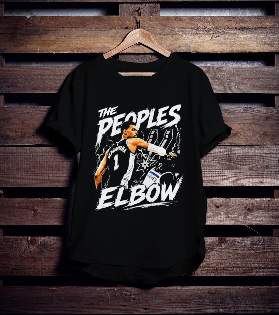 The Peoples Elbow Victor Wembanyama San Antonio Spurs Basketball 2026 Number 1 T-Shirt