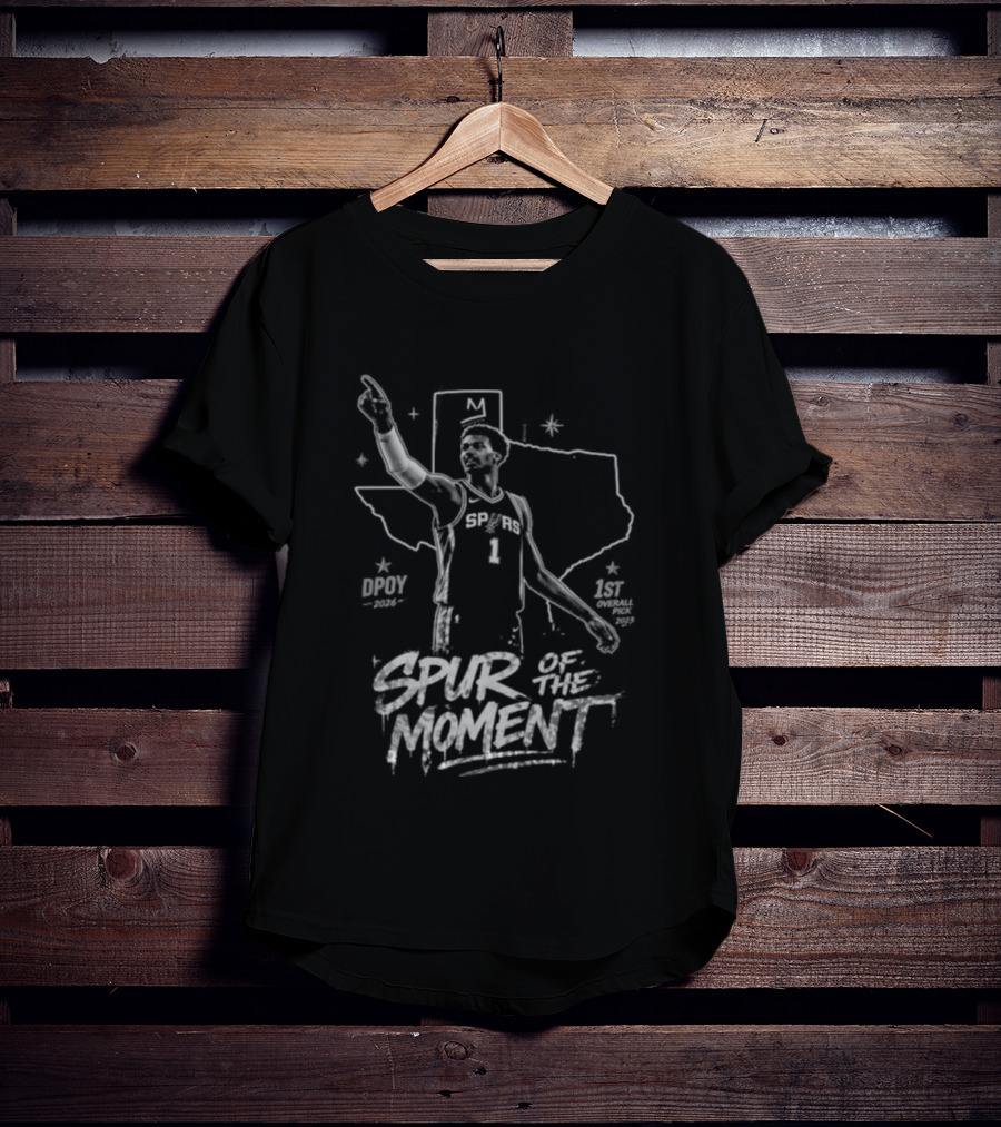 Victor Wembanyama San Antonio Spurs Spur Of The Moment DPOY 2026 T-Shirt