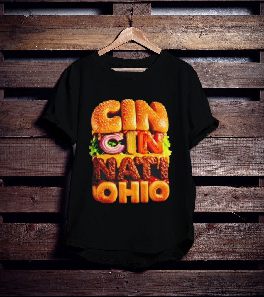 Cincinnati Burger Ohio Food T-Shirt