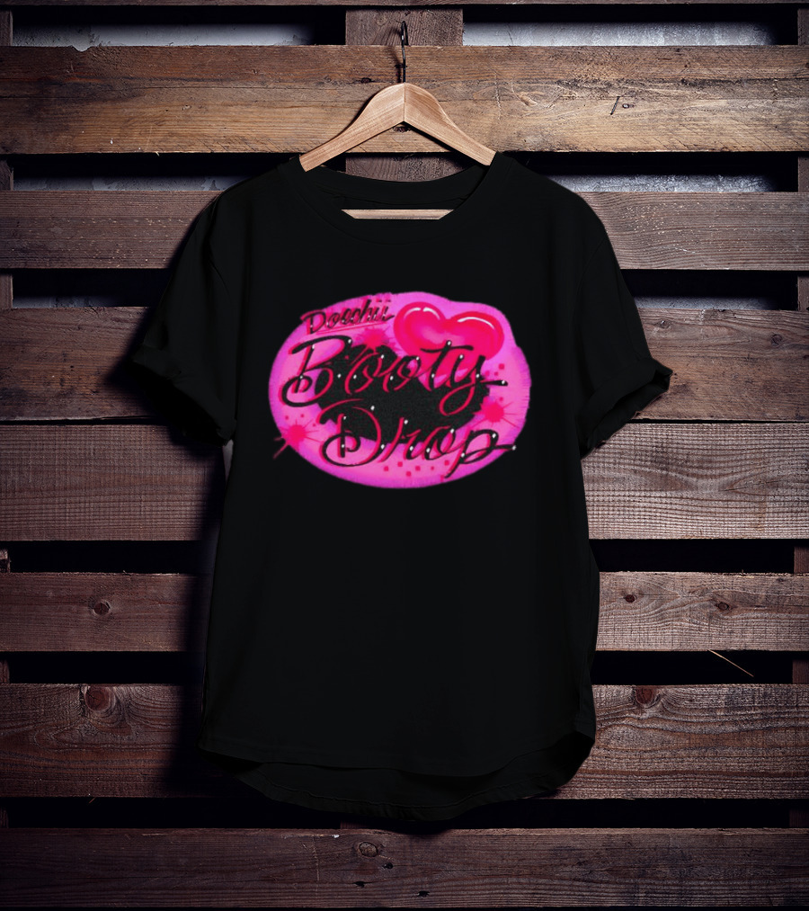 Doechii Booty Drop Heart Style Pink And Black Balloon T-Shirt
