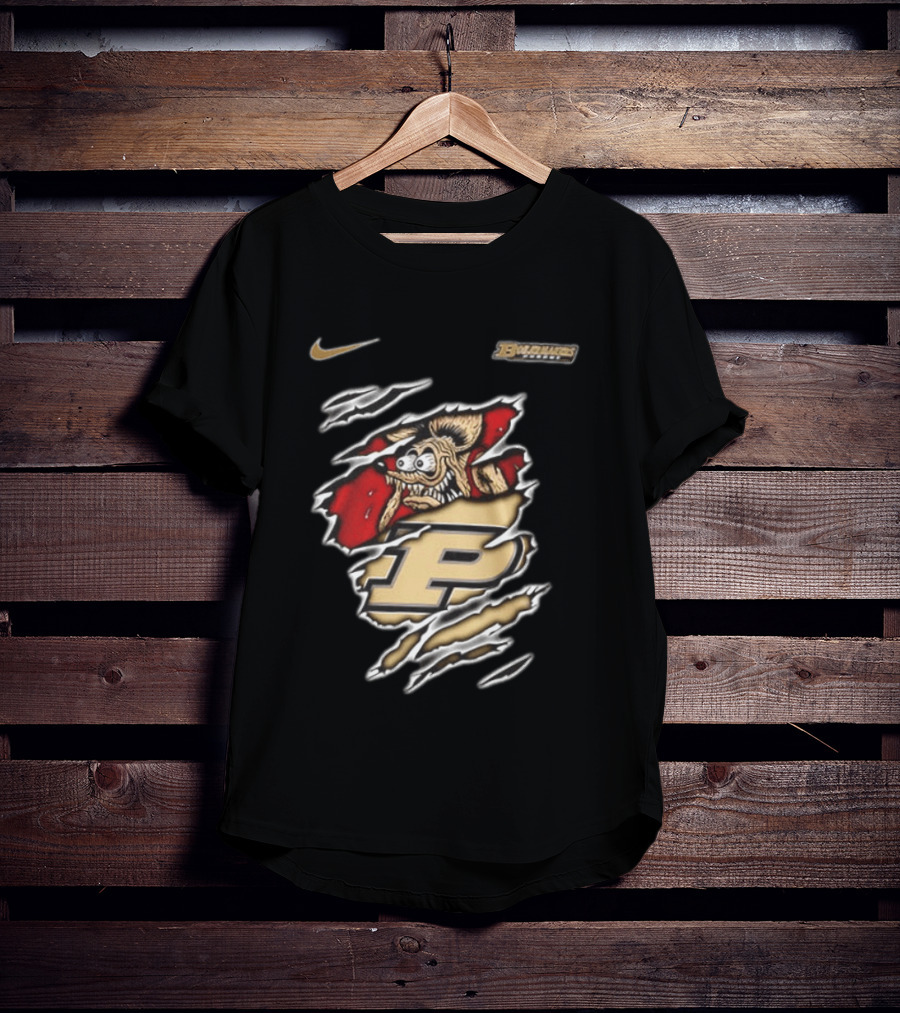 Nike Purdue Boilermakers Rat Fink Graphic NCAA Built To Not Bow T-Shirt