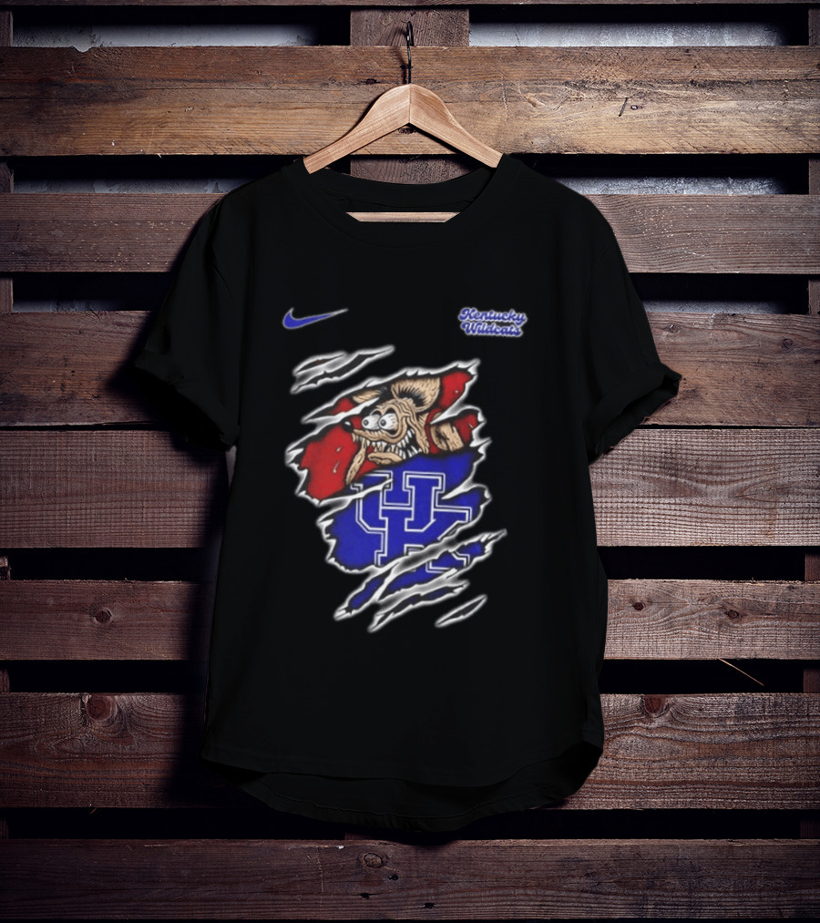 Kentucky Wildcats NCAA Nike Rat Fink Built Not To Bow Double Sided T-Shirt